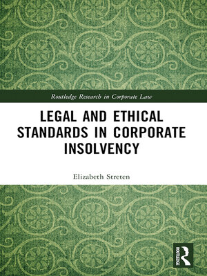 cover image of Legal and Ethical Standards in Corporate Insolvency